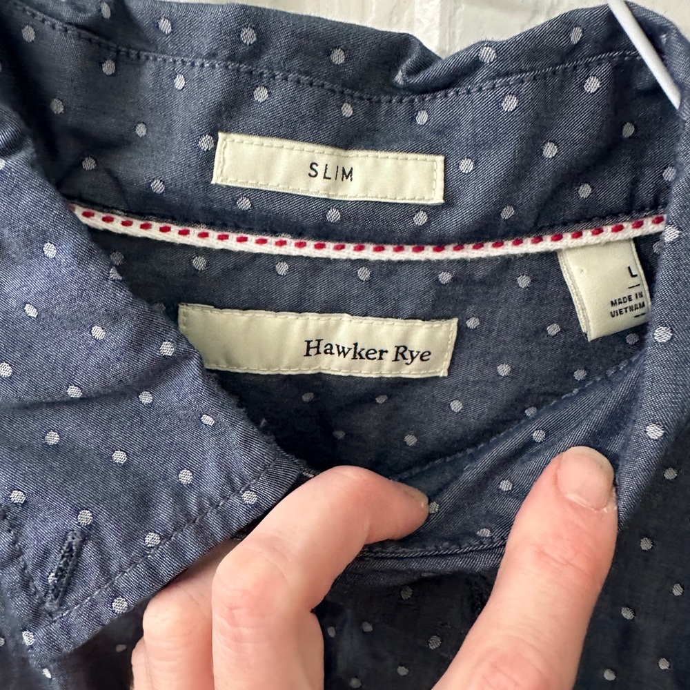Hawker Rye Dark Blue Button-Down - Picture 3 of 4